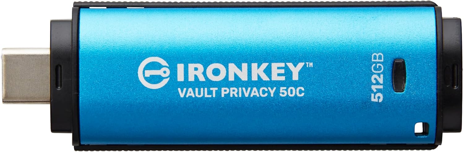 Kingston Ironkey Vault Privacy 50 USB-C 512GB Encrypted Drive