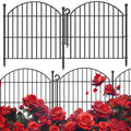 Decorative Garden Fence 24in H x 10ft L - No Dig Animal Barrier