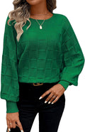 Pink Queen Women's Fall Sweater - Oversized Batwing Crewneck