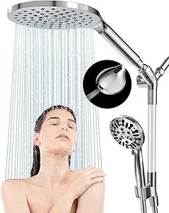 Rain Shower Head with Handheld Spray for Luxurious Showers