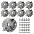 Round Outdoor Electrical Box 9 Pack - Weatherproof Junction Boxes