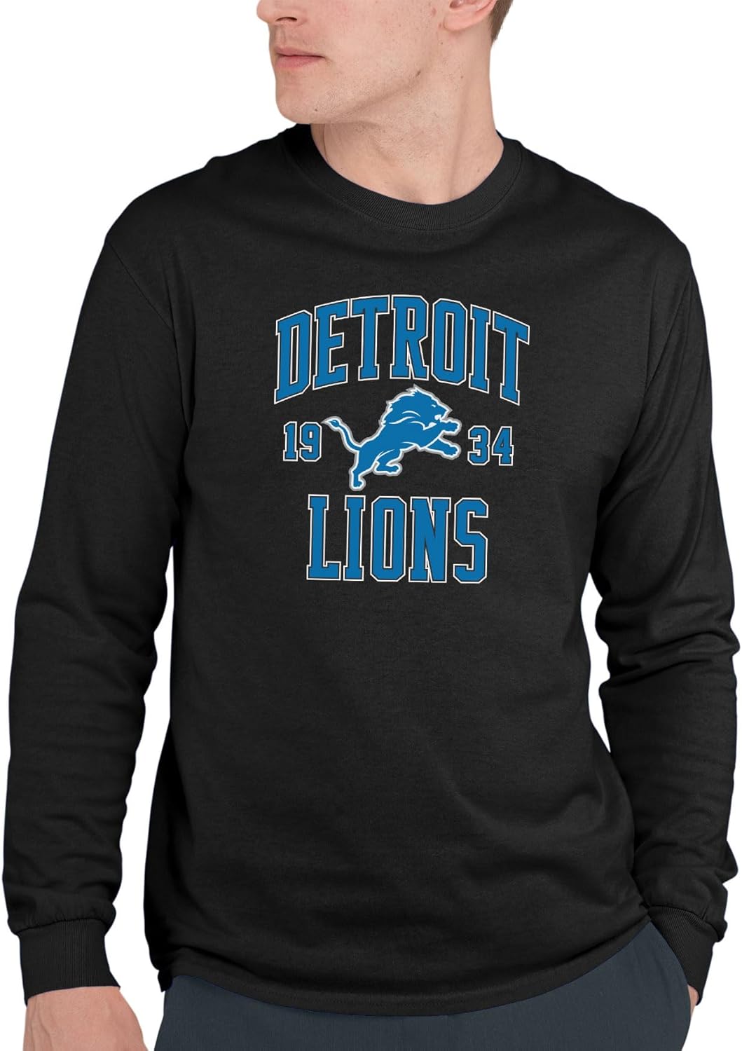 Detroit Lions Long Sleeve Fan Tee - Officially Licensed Apparel
