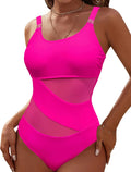 Blooming Jelly Women's One Shoulder Sexy One Piece Swimsuit - Slimming