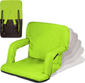 Lime Green Ventura Reclining Stadium Seat with Back Support - Padded