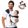 Baby Sling Carrier Mesh Blue for Newborn to Toddler (7-45lbs)
