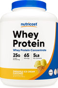 Nutricost Whey Protein Powder Pineapple Flavor - 5 LBS Gluten-Free