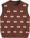 CIDER Sweater Vest Women Sleeveless Cropped Stylish Tank Tops