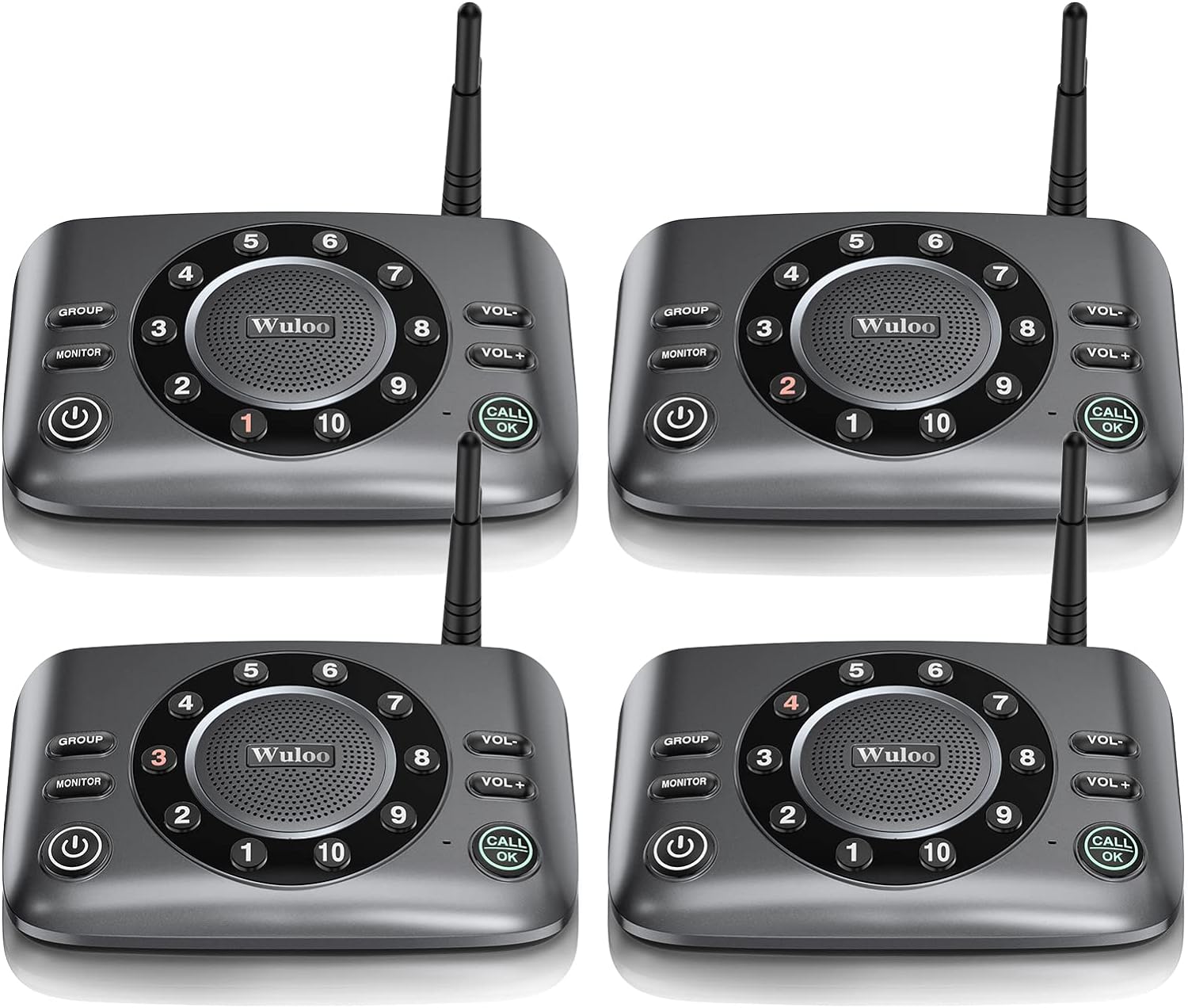 Wuloo Hands-Free Intercoms Wireless for Home Business Use