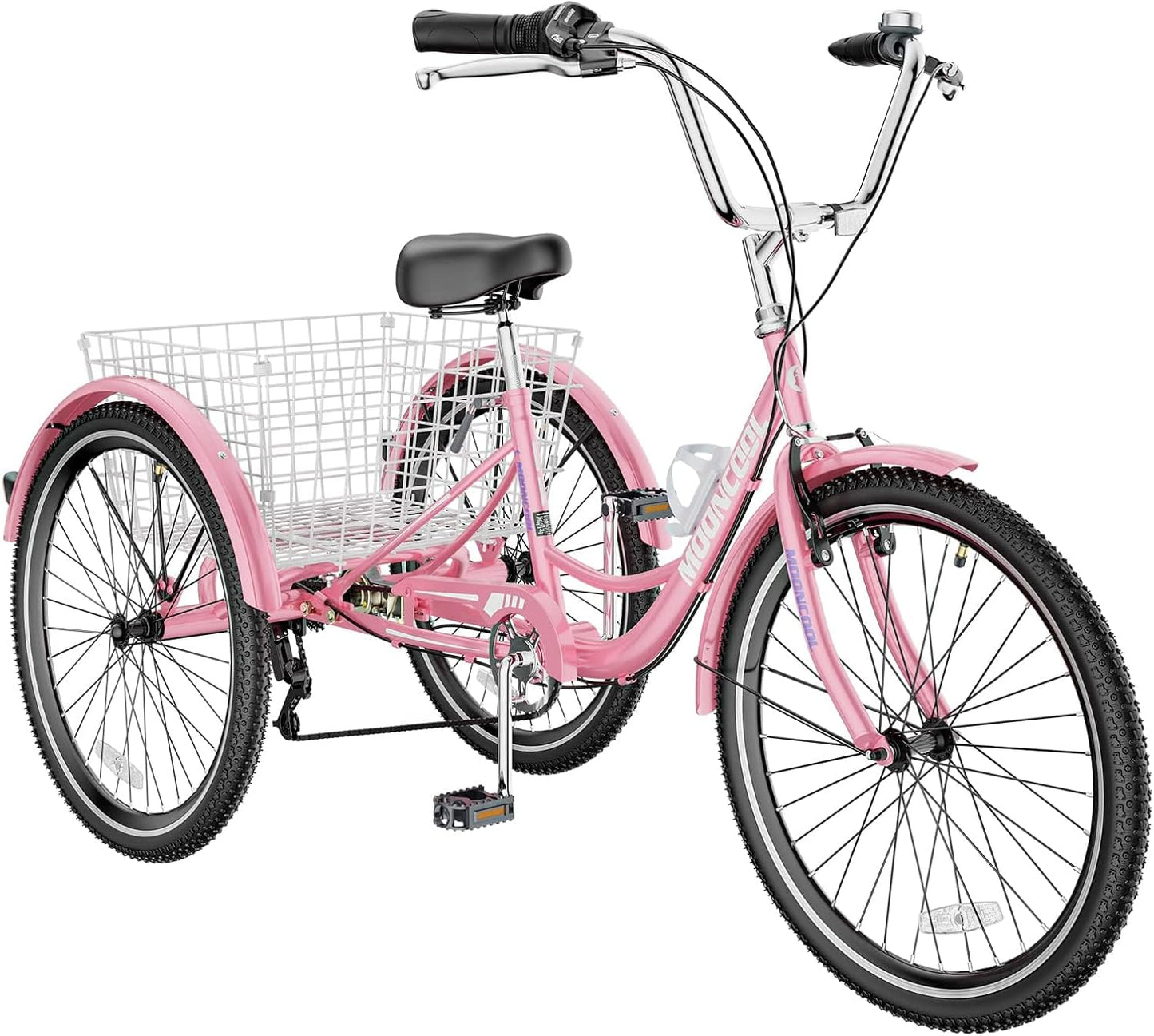 MOONCOOL Adult Tricycles 3 Wheel 7 Speed Trikes for Comfort