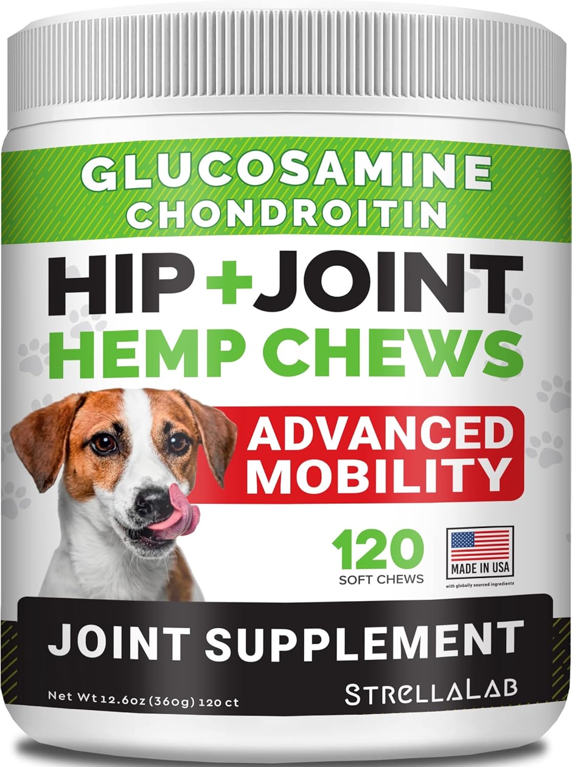 Hemp Chews for Dogs - Joint Pain Relief with Glucosamine