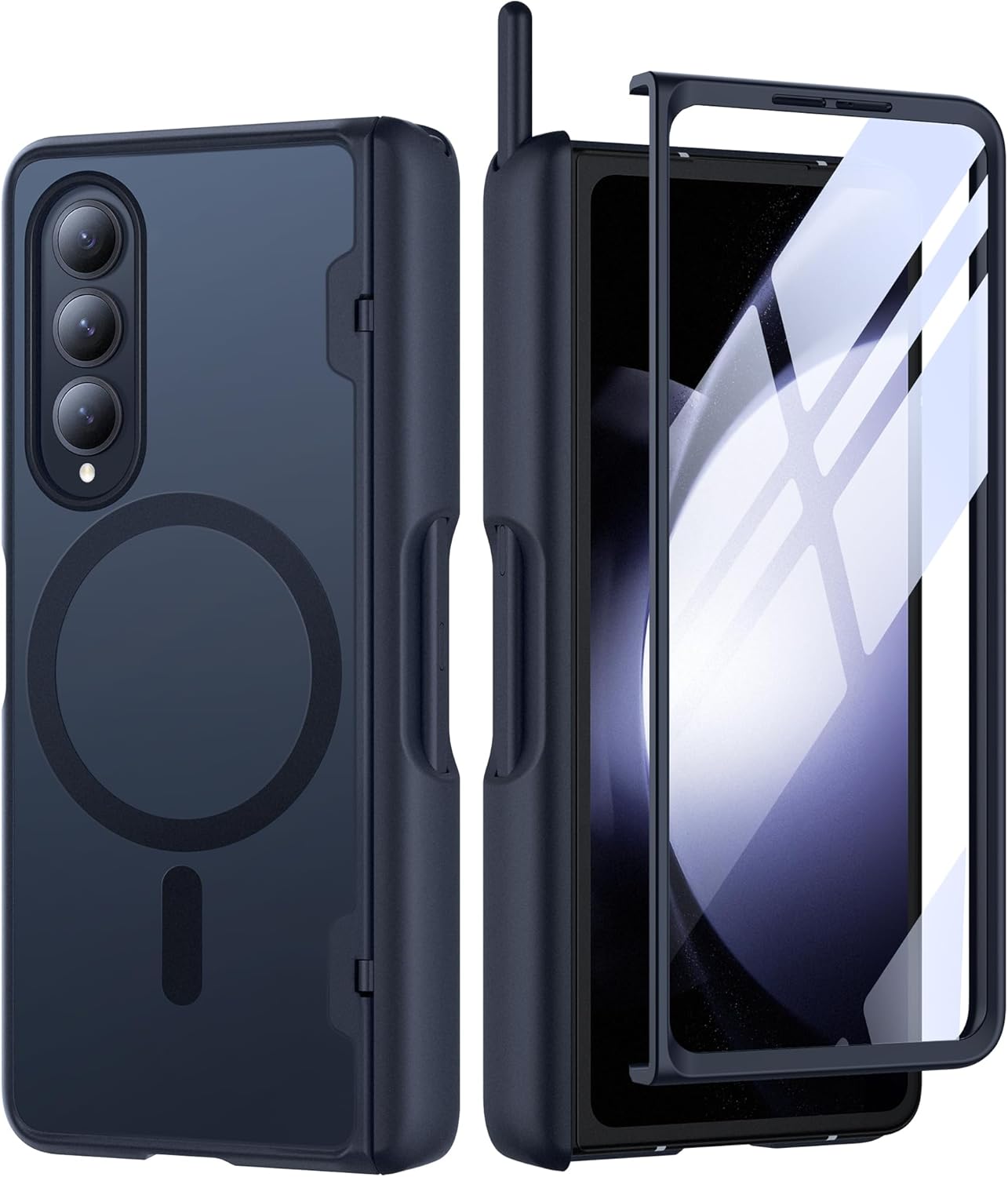 MOBOSI Magnetic Case for Samsung Galaxy Z Fold 4 with Hinge Protection