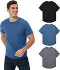 NETDRAW Men's Ultra Soft Bamboo Viscose T-Shirt Curve Hem - Cooling