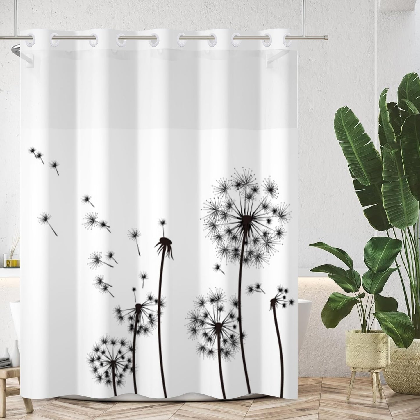 Water Repellent Rustic Shower Curtain Set by Meiguiman