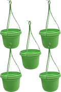 MHAP Lime Green Pack of 5 Hanging Pots - Durable Outdoor Planters
