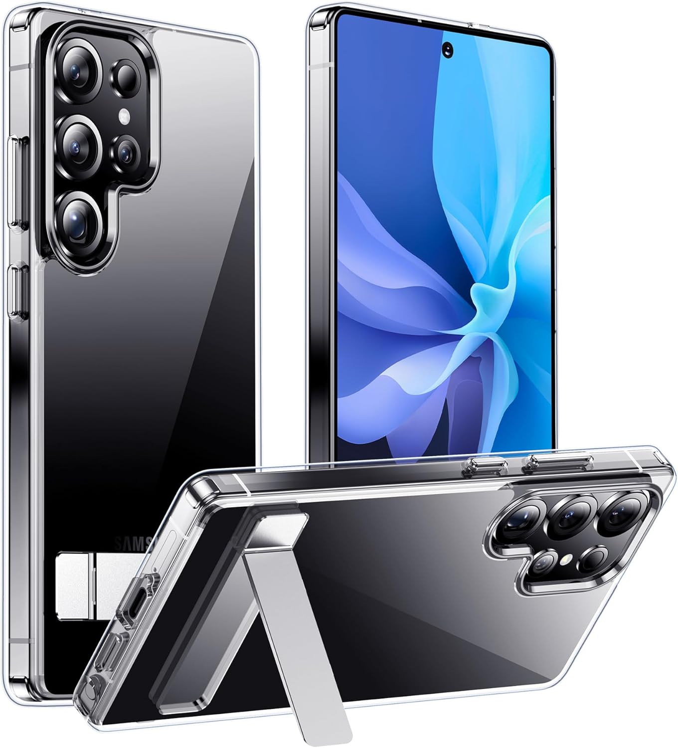 Temdan Galaxy S24 Ultra Case with Kickstand and Drop Protection