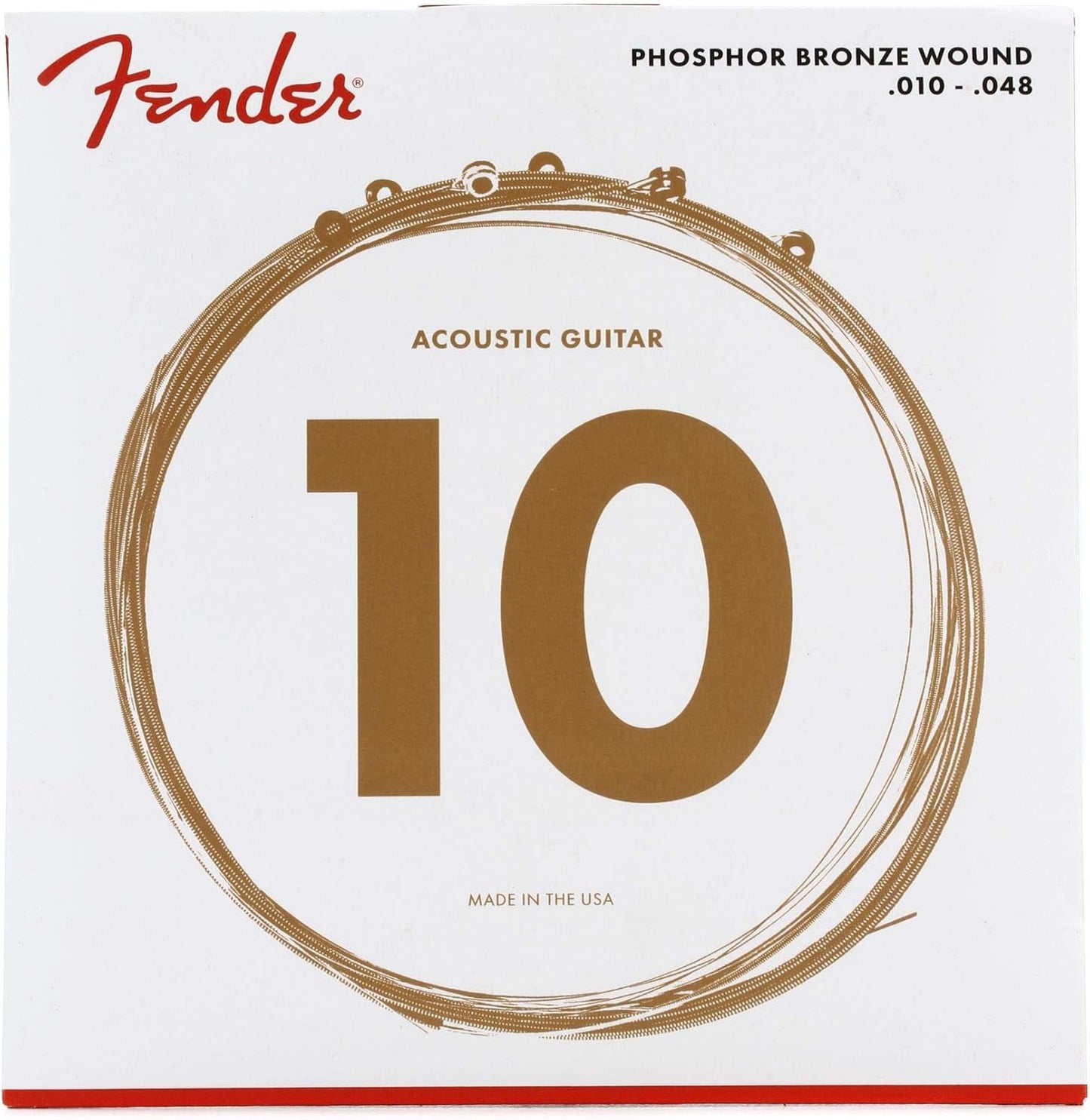 Fender Phosphor Bronze Acoustic Strings for Brighter Tones
