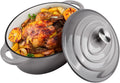 5.5 Quart Oval Enameled Cast Iron Dutch Oven Pot - Even Heat, Oven