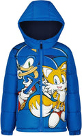 Sonic the Hedgehog Boys Heavyweight Puffer Hooded Bubble Jacket - Warm