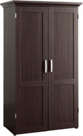 Sauder Craft & Sewing Armoire Dakota Oak Finish - Space-Saving
