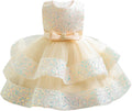 Baby Girl Sequin Pageant Dress - Satin Tulle Princess Gown