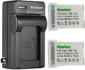 1500mAh NB-13L 2-Pack Battery and AC Charger for Canon - Reliable