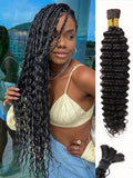Human Braiding Hair 18 in Deep Water Wave - Soft 100g Bundles