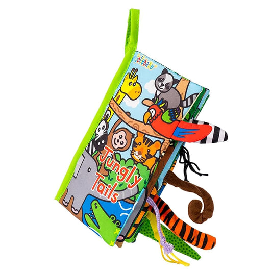 Sensory Jungle Tails Crinkle Book for 0-6 Months