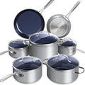 Duralon Blue Ceramic Cookware Set - Diamond-Infused Nonstick