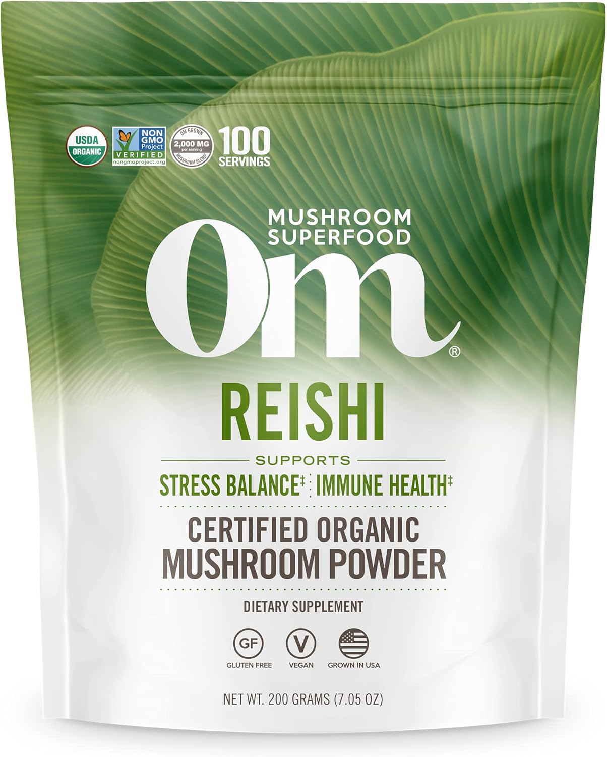 Reishi Organic Mushroom Powder for Stress Relief and Immune Health