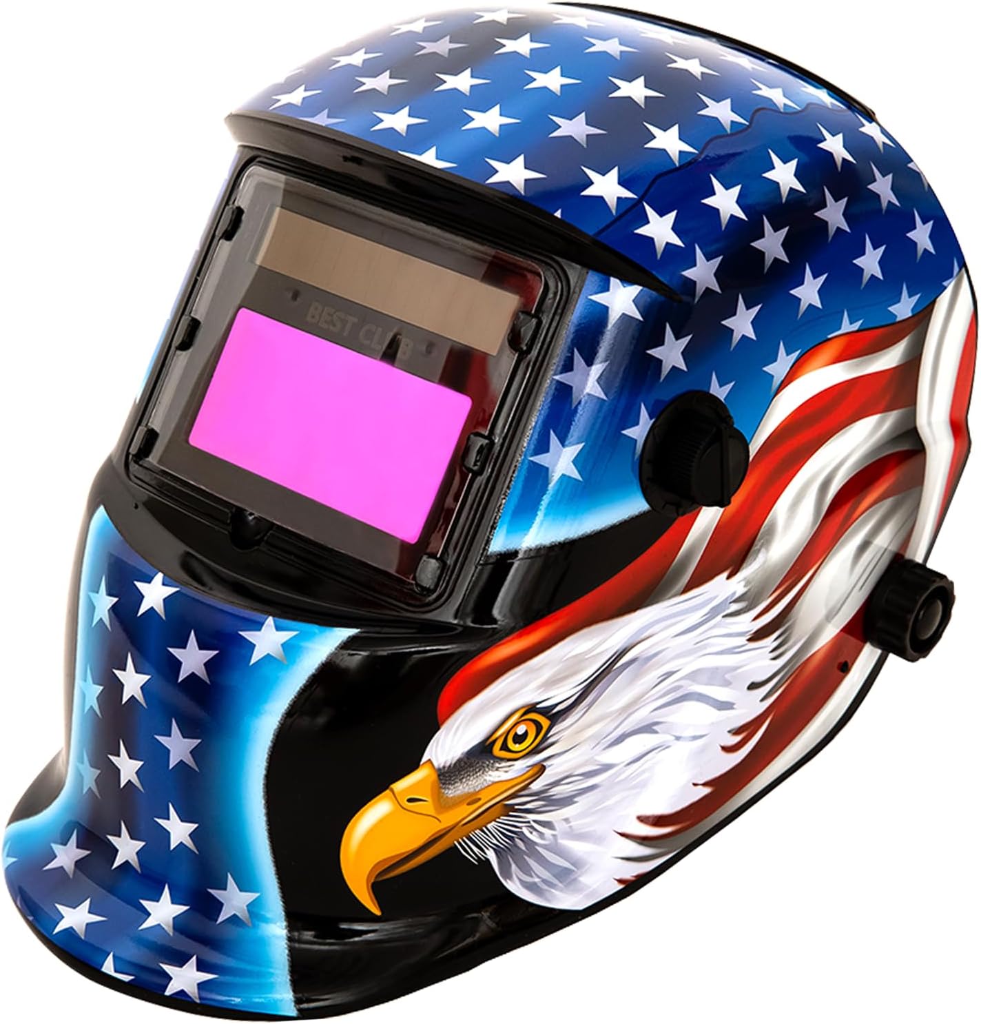 Auto Darkening Welding Helmet: BESTCLUB Solar Power Shade 4/9-13