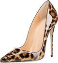 Women's Pointed Toe 12cm Patent Leather High Heels - Sexy Stilettos