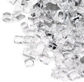 GASPRO 20 lbs Clear Fire Glass for Fire Pit Table - Reflective, 1/2 in