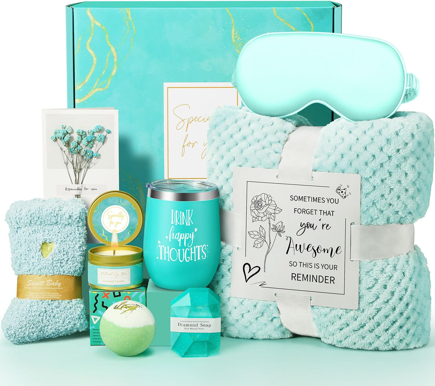 Unique Relaxing Spa Gift Basket Set for Women and Moms