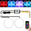 Qasim Angel Eyes Halo Rings 70mm RGB LED - App Bluetooth Control