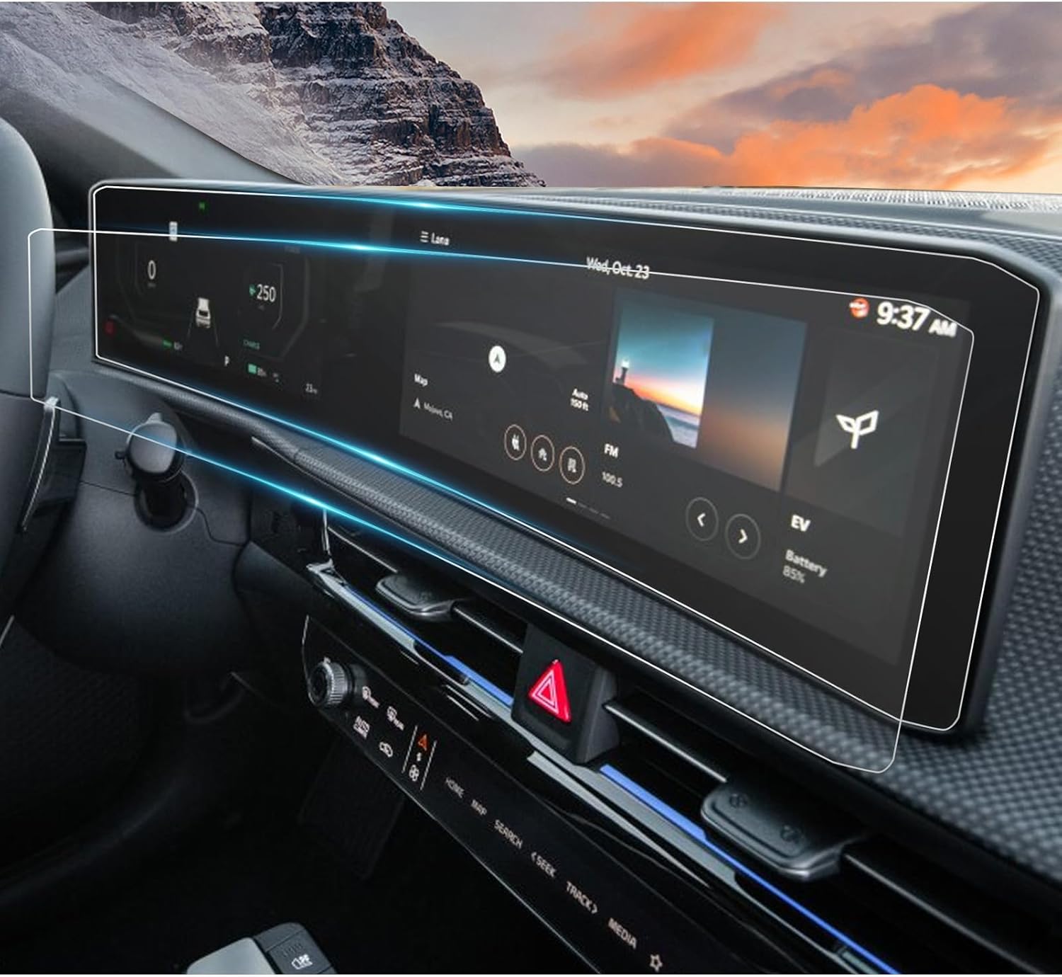 2025 EV6 Screen Protector for 2026 Kia EV6 Curved Display