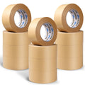 12 Pack Brown Paper Packing Tape 2 in x 55 yd - Strong Gummed Kraft