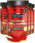Calabrian Whole Chili Peppers in Oil - Spicy, Vibrant Flavor
