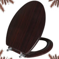 Elongated Toilet Seat with Zinc Alloy Hinges for Easy Install