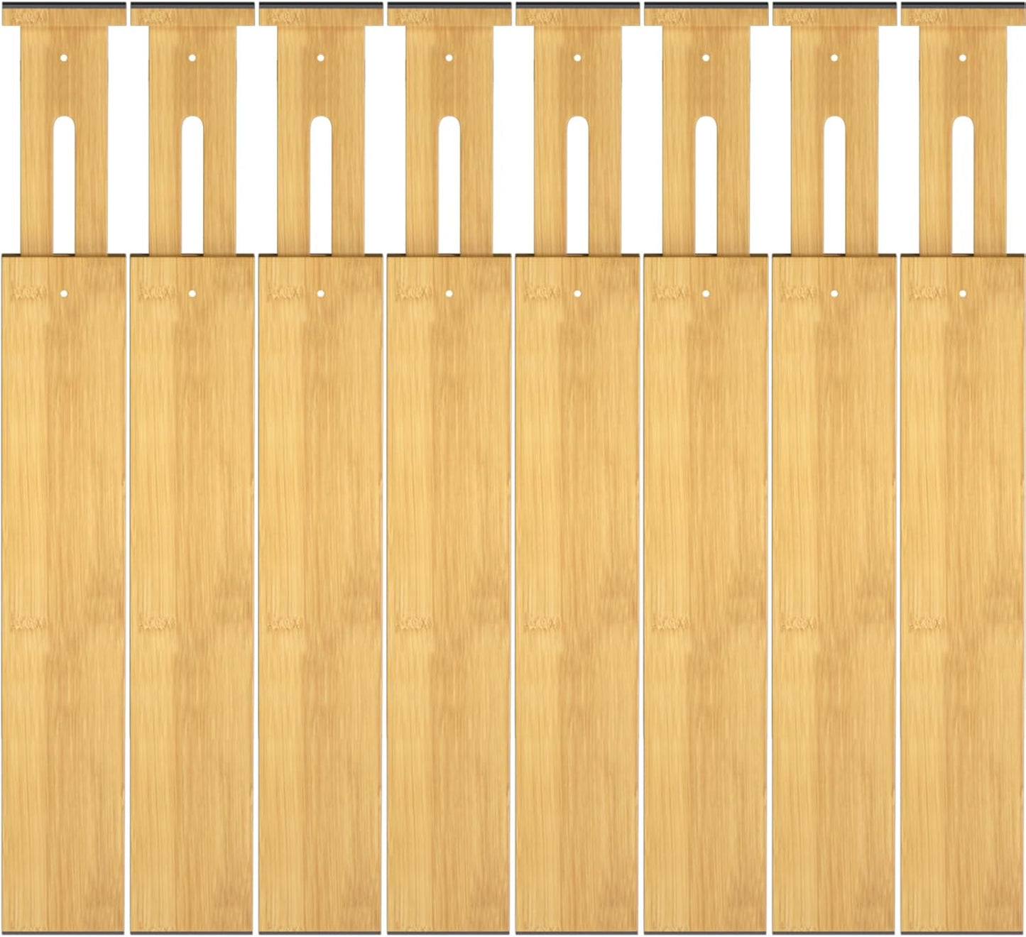 Bamboo Drawer Dividers for Adjustable Kitchen Organization
