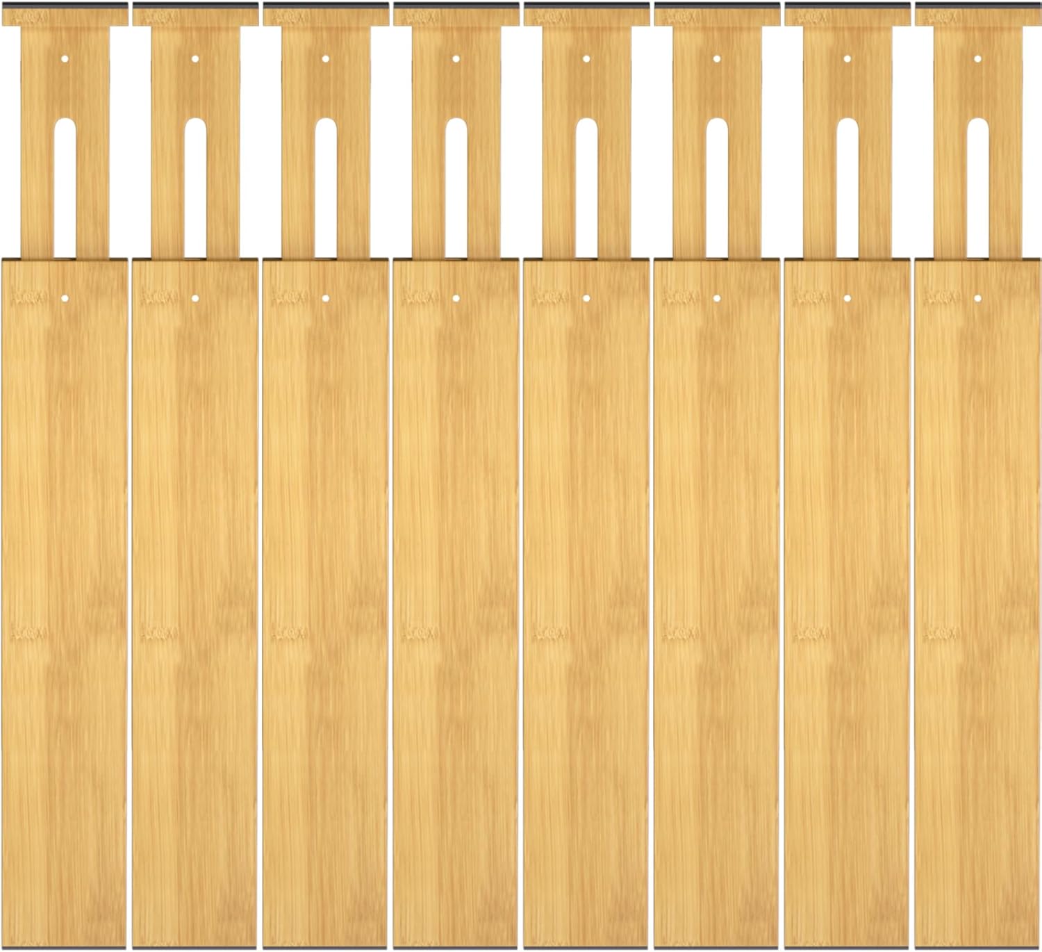 Bamboo Drawer Dividers for Adjustable Kitchen Organization