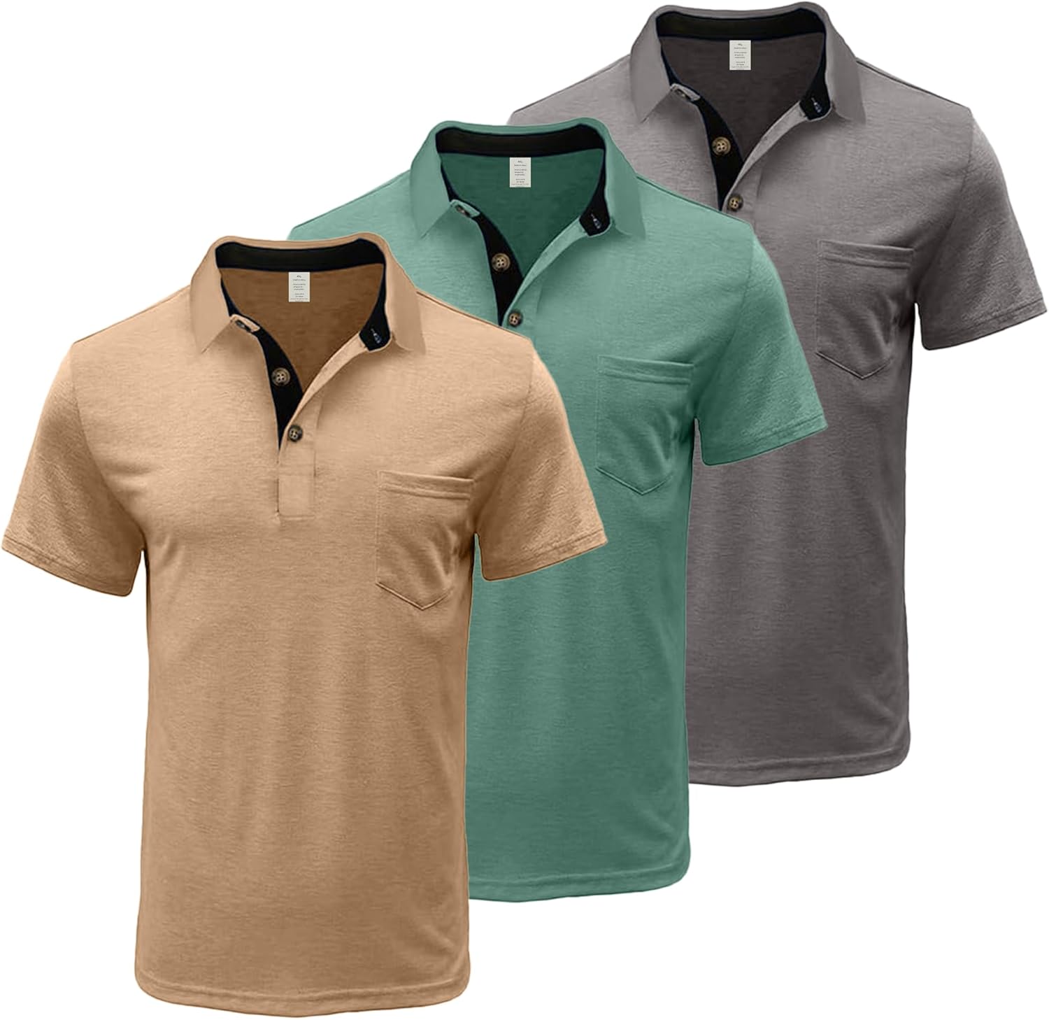 Men's Casual Polo Shirts for Summer: Classic Collared Golf Style