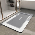 MontVoo Bath Mat 24x35 Gray - Quick Dry Diatomaceous Earth