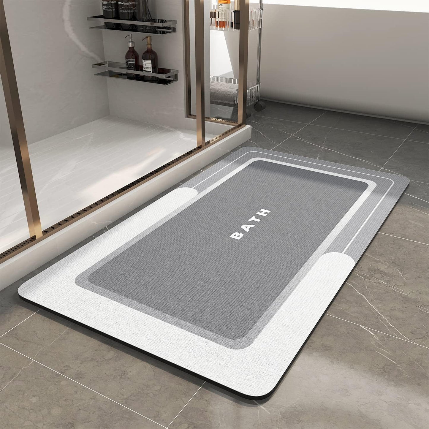 MontVoo Bath Mat Non Slip Super Absorbent Quick Dry Rug 24x35