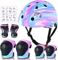 Adjustable Gradient Color Kids/Toddler Bike Helmet with Pads - Fits