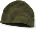 Men's 100% Pure Cashmere Ribbed Cuffed Hat - Ultra Plush