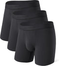 DAVID ARCHY Men's Modal Support Pouch Trunks - Ultra Soft Comfort ride