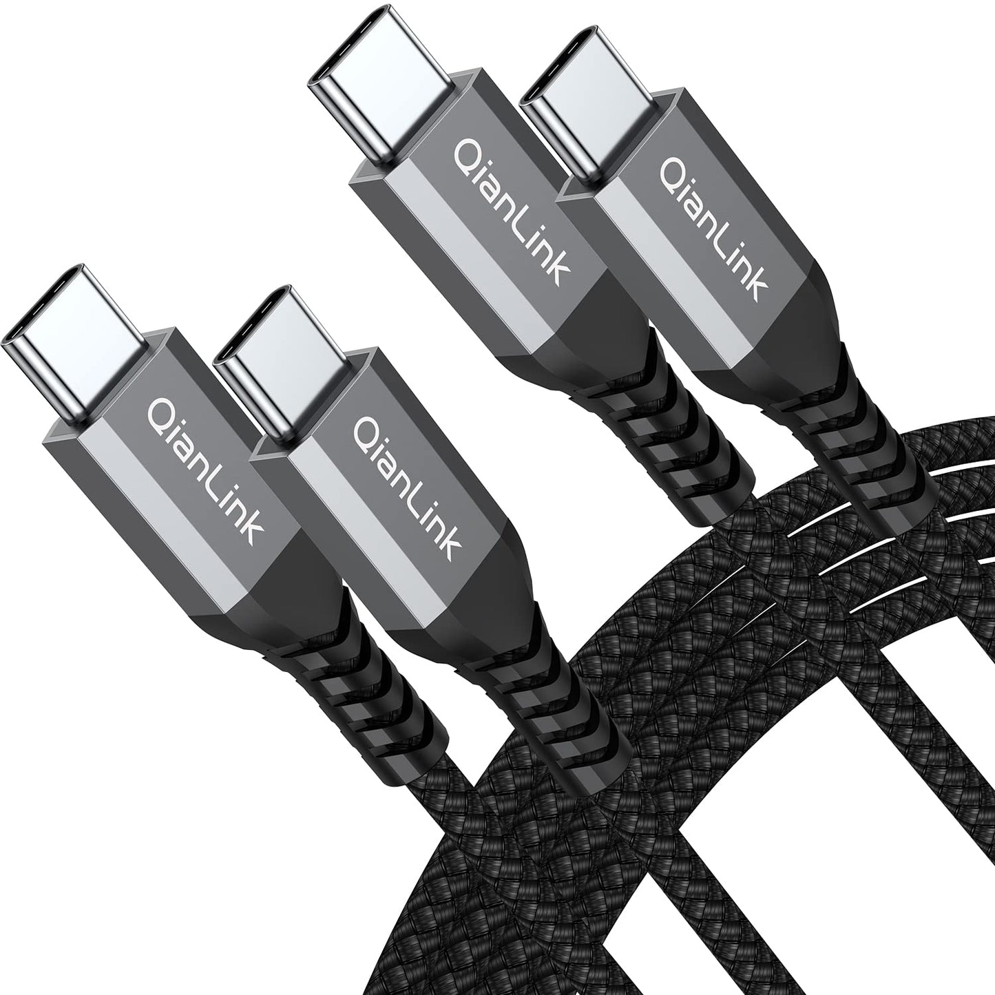 Fast Charge Duo: QianLink 60W USB-C Cable (2-Pack)