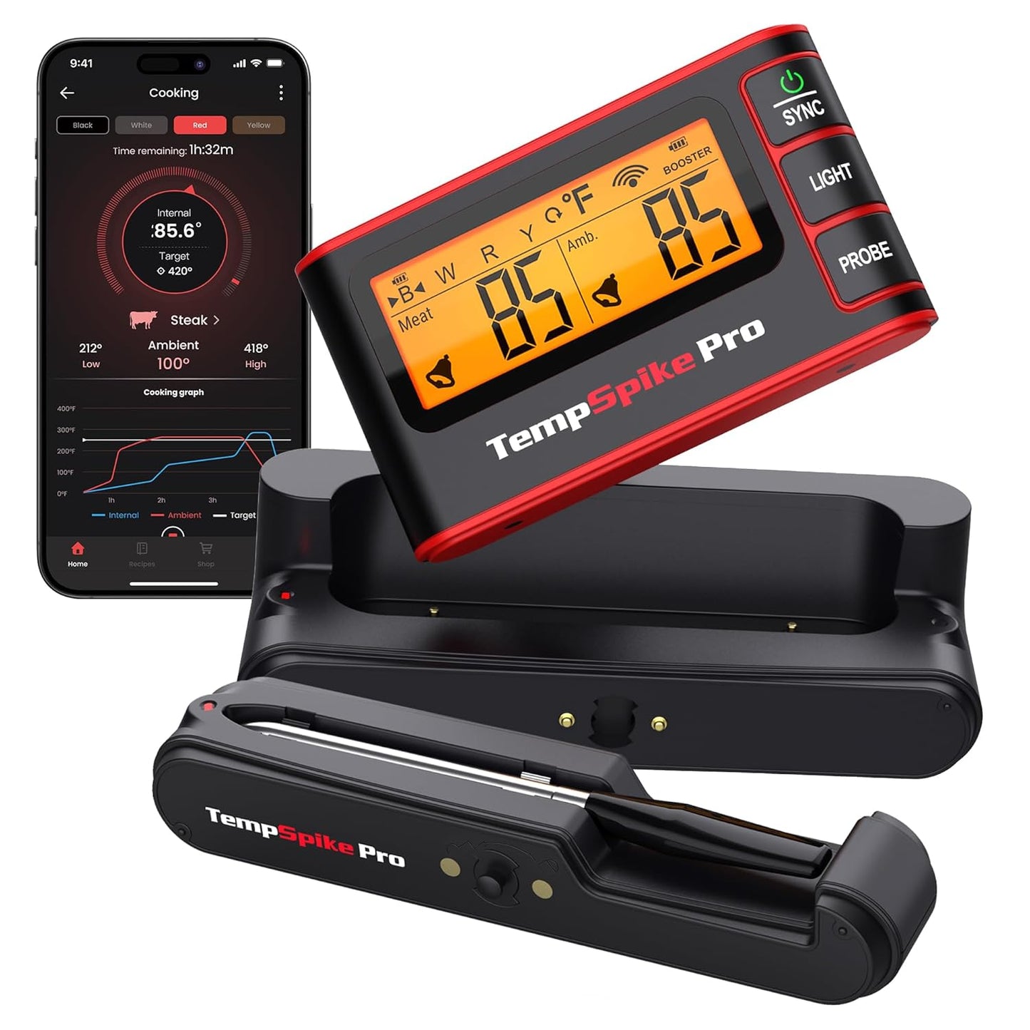 ThermoPro WiFi Meat Thermometer: Unlimited Range, 1050F Heat Resistance