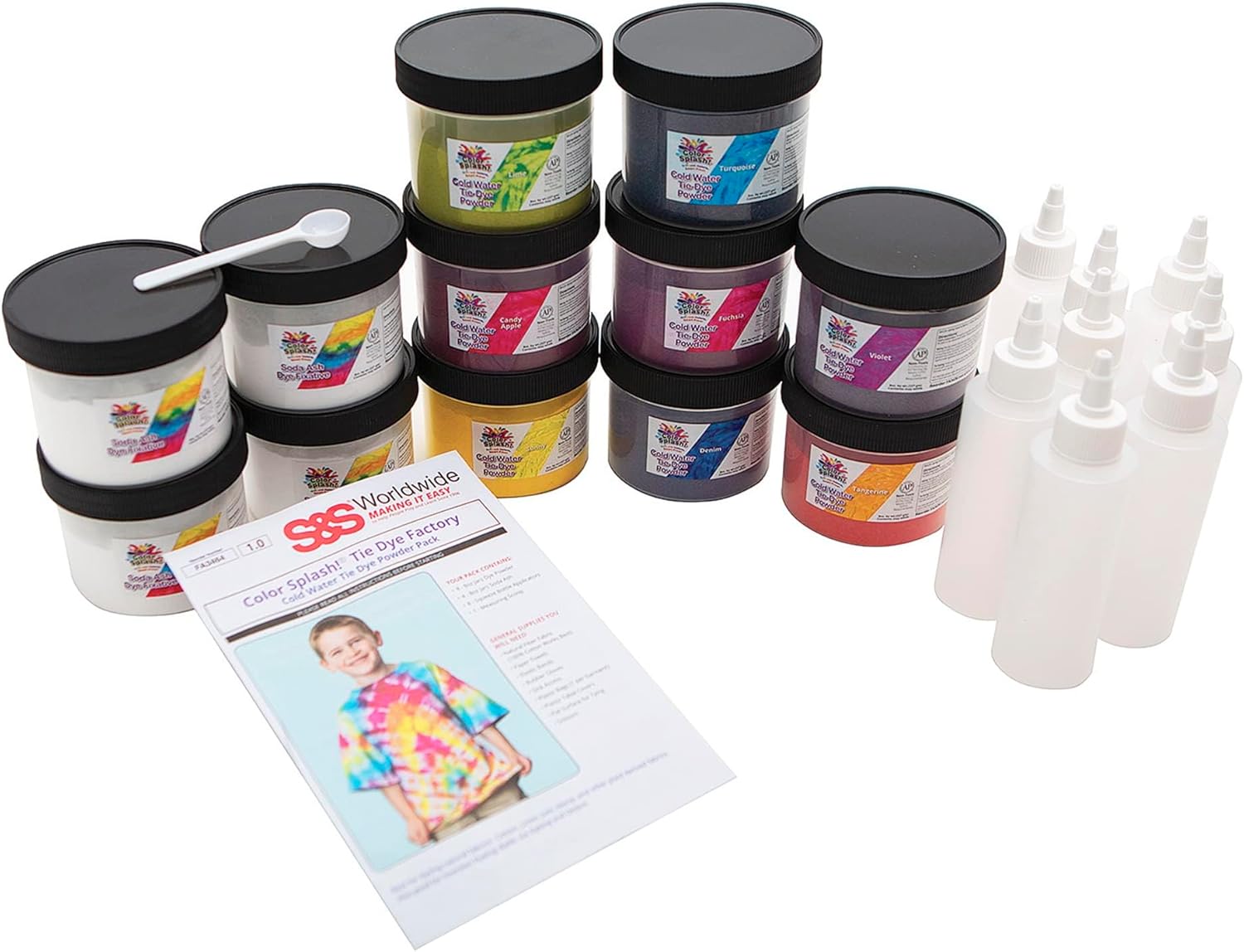 Color Splash Tie Dye Kit for Up to 1000 Creative Projects