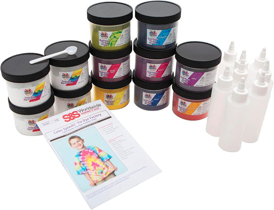 Color Splash Tie Dye Kit for Up to 1000 Creative Projects